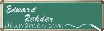 Edward Rehder Visitenkarte